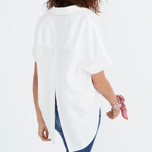 Madewell Tops - NWT Madewell Courier Button-Back Shirt in White Madewell Tops - NWT Madewell Courier Button-Back Shirt in White